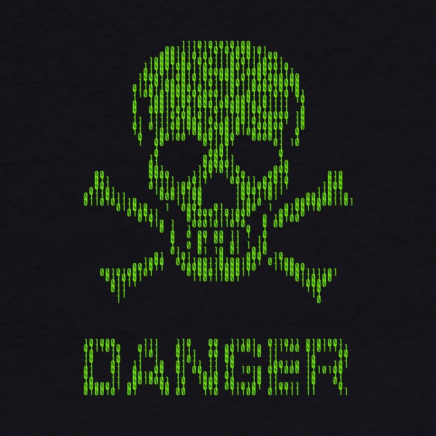 Binary danger signal by Hacktees